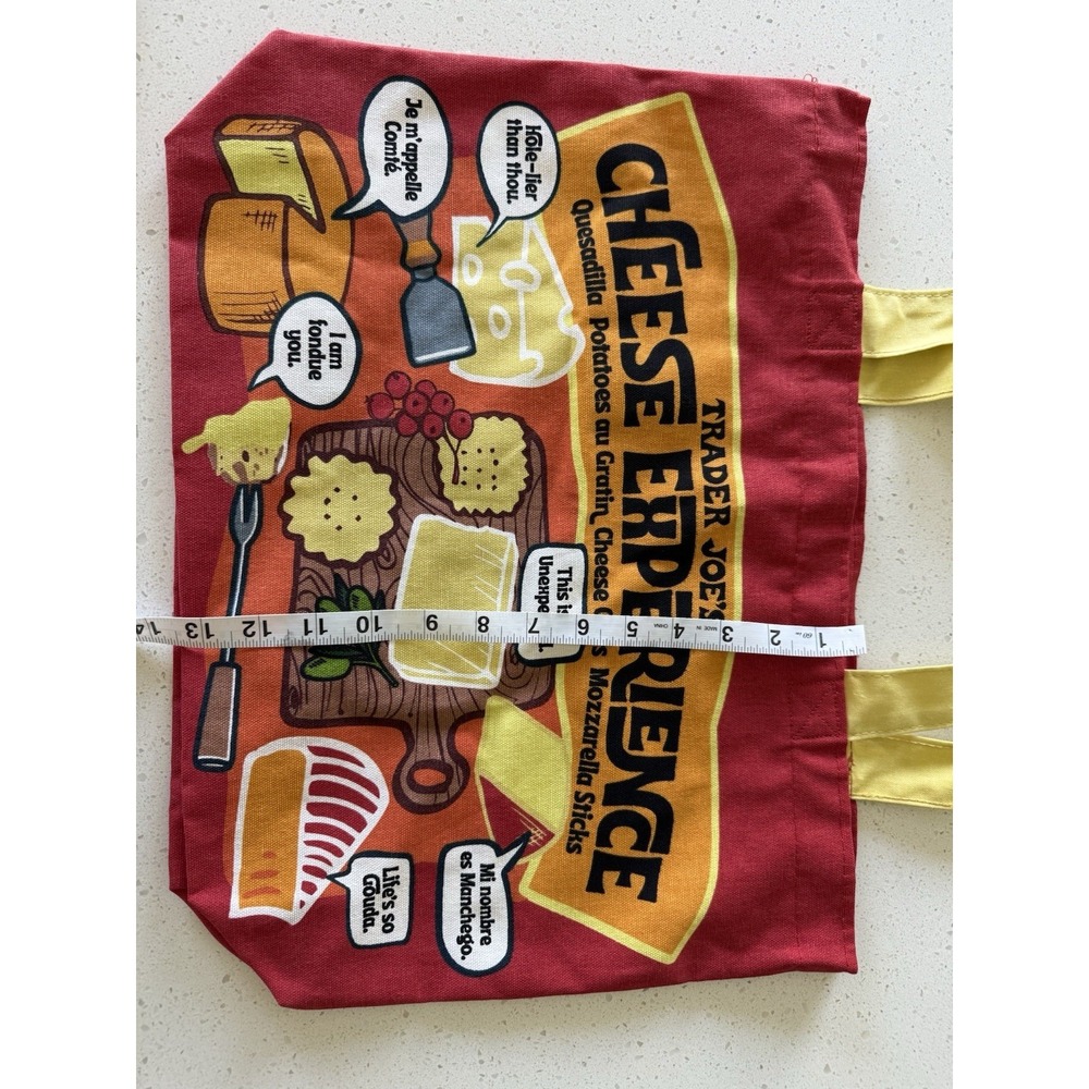 Trader Joe's Cheese Canvas Tote Bag - Picture 5 of 7
